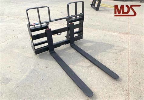 walk plank for skid steer|Micro Max Pallet Fork for Walk Behind Skid Steer.